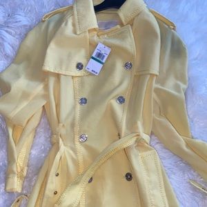 Yellow Michael Kors coat- NEVER WORN